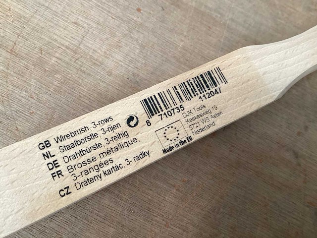 Djk staalborstel 3 rij (27x) - afbeelding 4 van  5