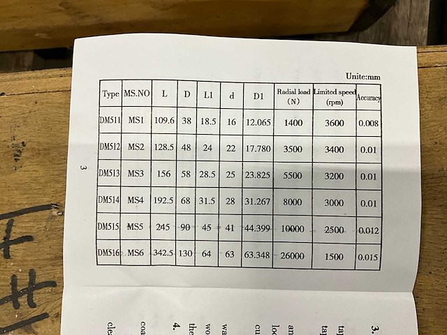 Dm516 draaibank spindel (5x) - afbeelding 4 van  5