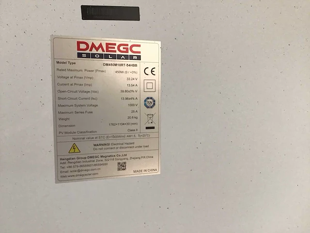 Dmegc 450 4 zonnepanelen en 1 aeg omvormer - afbeelding 3 van  4