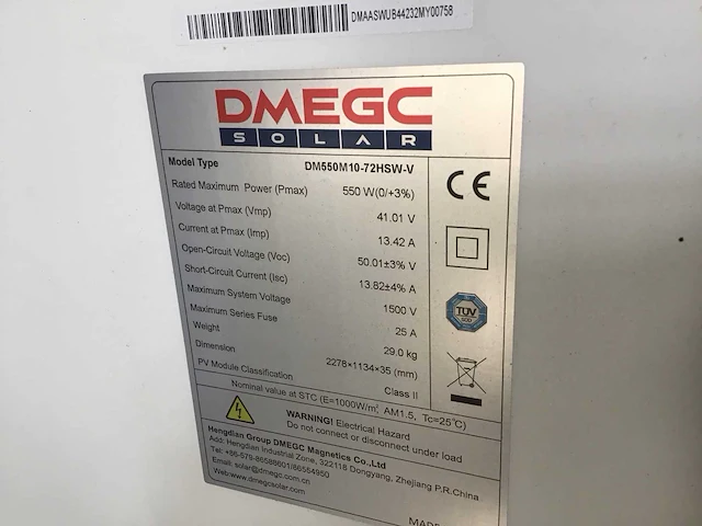 Dmegc 550 hsw 4 zonnepanelen en 1 aeg omvormer - afbeelding 3 van  3