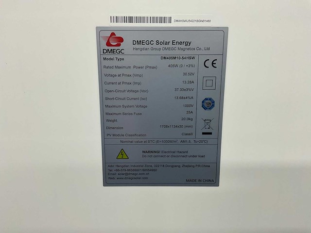 Dmegc solar - dm405m10 - zonnepaneel (2x) - afbeelding 3 van  3