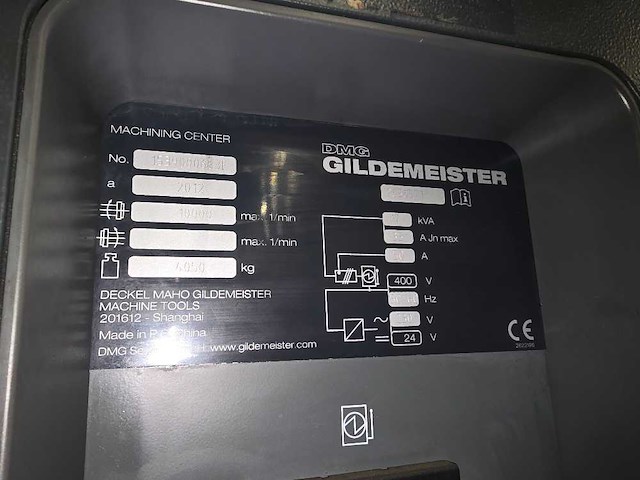 Dmg gildemeister - 2012 - dmc 1035 v eco - cnc freesmachine - afbeelding 20 van  20