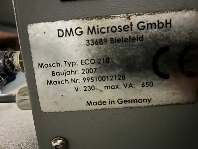 Dmg microset gmbh - 2007 - eco 210 - meetmicroscoop - afbeelding 2 van  6