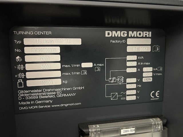 Dmg mori - 2015 - ctx beta 800 tc - cnc universele bewerkingscentra - afbeelding 6 van  35