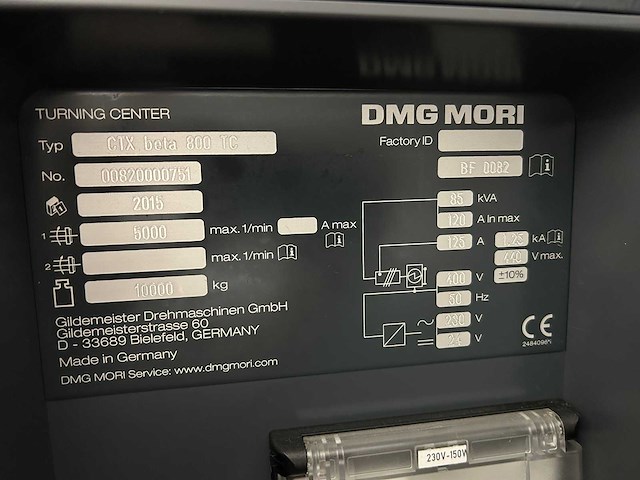 Dmg mori - 2015 - ctx beta 800 tc - cnc universele bewerkingscentra - afbeelding 4 van  28