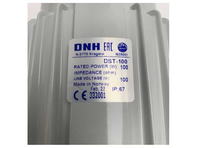 Dnh zenitel 100v 100w horn loudspeaker driver unit ip67 voor maritiem en industrieel gebruik - afbeelding 5 van  6