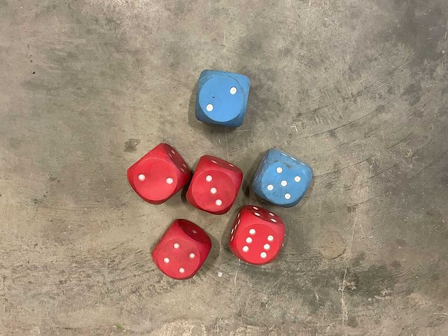Dobbelsteen (6x) - afbeelding 1 van  1