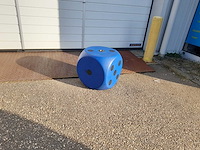 Dobbelsteen blauw - afbeelding 1 van  2