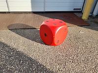 Dobbelsteen rood - afbeelding 1 van  2