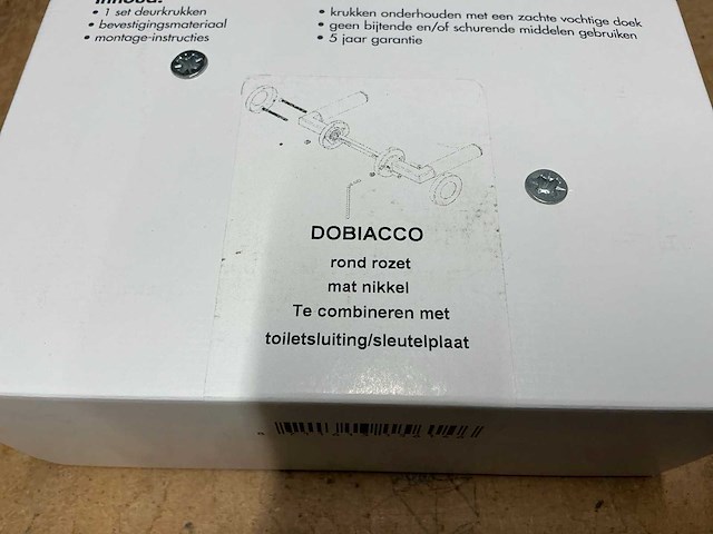 Dobiacco rond rozet deurbeslag (6x) - afbeelding 3 van  3
