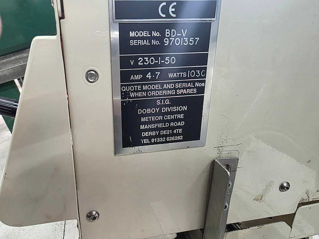 Doboy - bd-v - seal machines (2x) - afbeelding 8 van  9