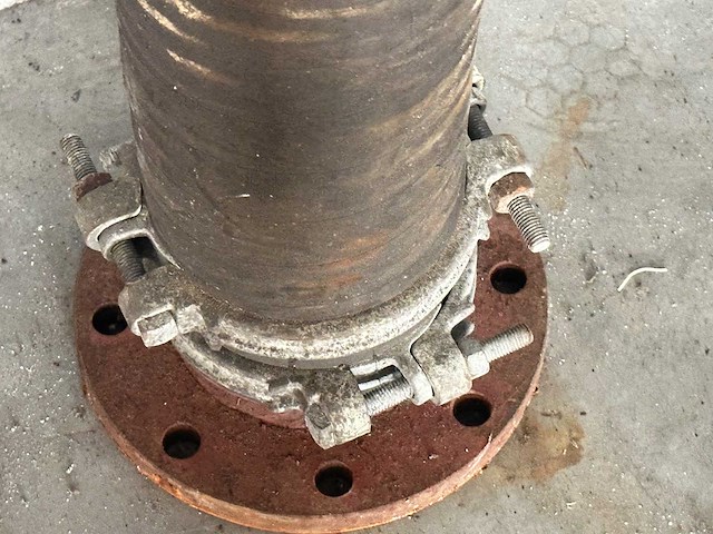 Dock slang met metalen flenzen (2x) - afbeelding 1 van  1