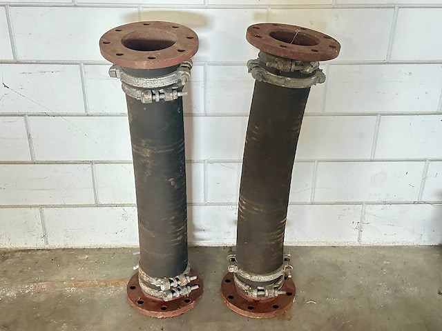Dock slang met metalen flenzen (2x) - afbeelding 1 van  3