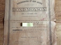 Document - verzekering op het leven 1894 - afbeelding 1 van  4