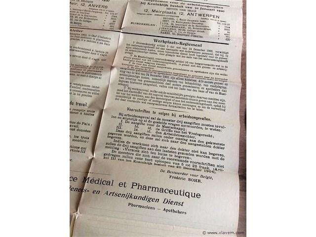 Document - werkplaatsreglement 1920 - afbeelding 3 van  3