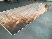 Doek fietser op strand 260x710 cm