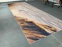 Doek fietser op strand 260x710 cm - afbeelding 7 van  8