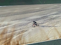 Doek fietser op strand 260x710 cm - afbeelding 3 van  8