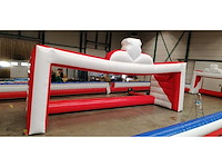 Doel opblaasbaar. rood / wit - afbeelding 1 van  4