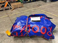 Doel opblaasbaar. rood / wit - afbeelding 4 van  4