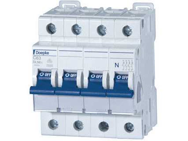 Doepke dls installatieautomaat c karakteristiek 16a 4p 3 beveiligd incl nul 4te (3x) - afbeelding 1 van  6