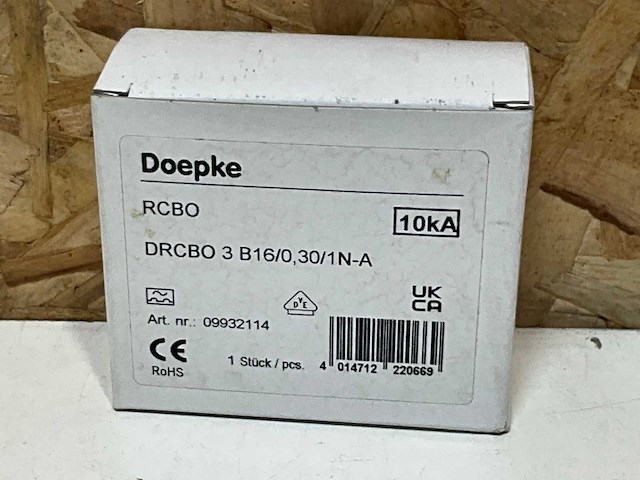 Doepke drcbo 3 b16/0,30/1n-a aardlekautomaat - afbeelding 2 van  3