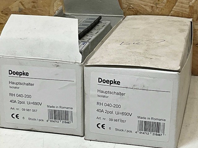 Doepke rh lastafscheider hoofdschakelaar ip20 2p 40a (17x) - afbeelding 2 van  3