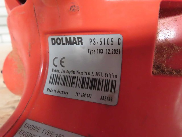 Dolmar - 2021 - ps-5105 c - kettingzaag - afbeelding 3 van  4