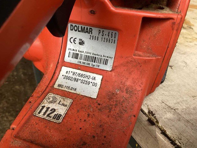 Dolmar ps 460 kettingzaag - afbeelding 4 van  5
