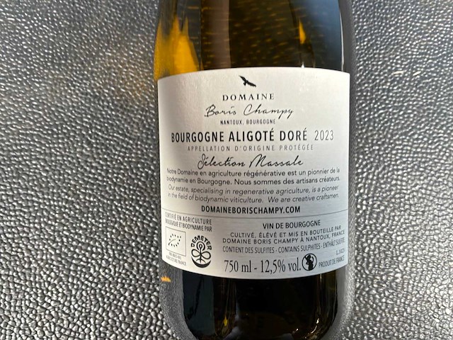Domaine boris champy selectione massale 2023 witte wijn (6x) - afbeelding 3 van  3