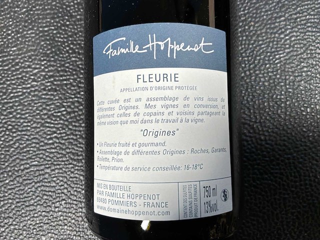 Domaine gregoire hoppenot fleuri 2022 rode wijn (10x) - afbeelding 3 van  3