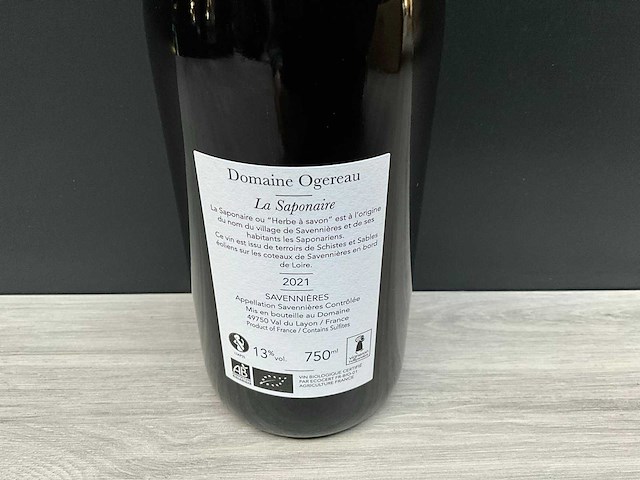 Domaine ogereau la saponaire savennieres 2021 (6x) - afbeelding 4 van  4