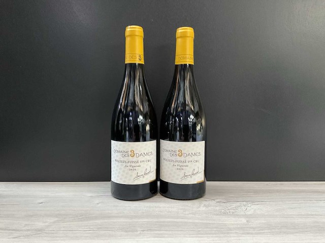 Domaine trois dames, pouilly fuisse 1er cru au vignerais 2020 (2x) - afbeelding 1 van  3