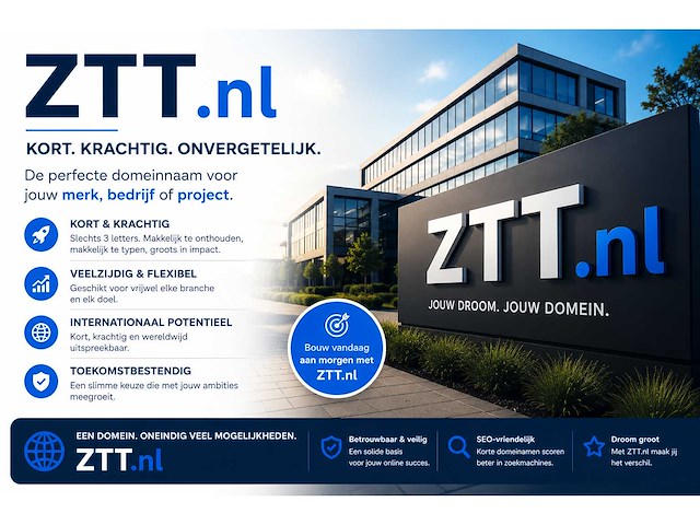 Domeinnaam ztt.nl - afbeelding 1 van  1