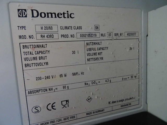 Dometic - h20/60 - tafelkoelkast - afbeelding 2 van  2