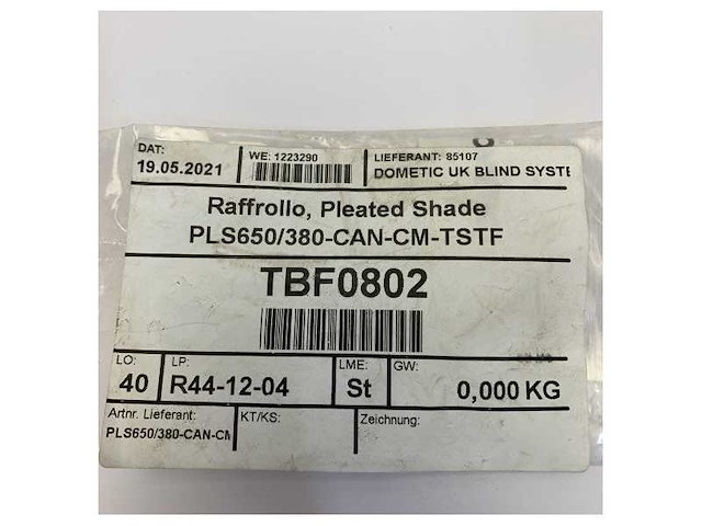 Dometic pleated shade pls650/380-can-cm-tstf pleated curtain for sailing boats - afbeelding 3 van  4