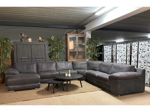 Domicil leren hoekbank - afbeelding 1 van  17