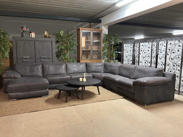 Domicil leren hoekbank - afbeelding 10 van  17