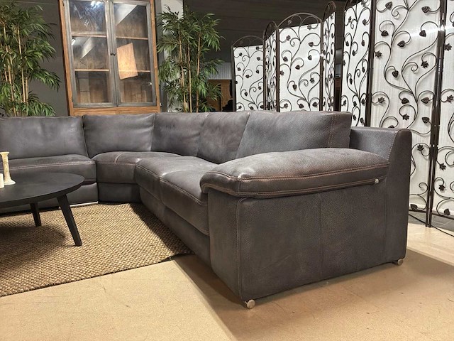 Domicil leren hoekbank - afbeelding 13 van  17