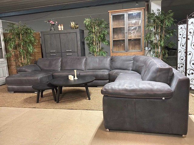 Domicil leren hoekbank - afbeelding 15 van  17