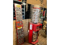 Dominion 132am sleutelfrees v.v. display carrousel met voorraad sleutelblanks - afbeelding 1 van  12