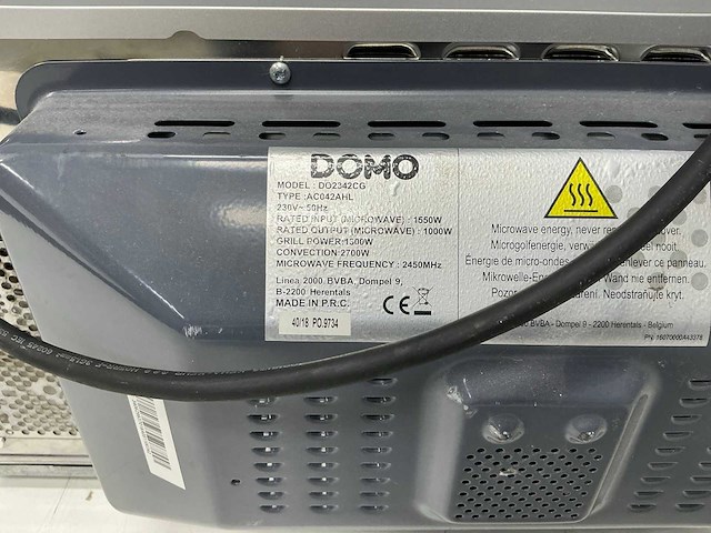 Domo - do2342cg ac042ahl - microgolfoven - afbeelding 9 van  9