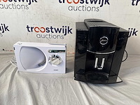 Domo do523s snijmachine - elektrisch - 120w - zilver / metaal + jura d4 - volautomatische espressomachine - piano black - afbeelding 1 van  4