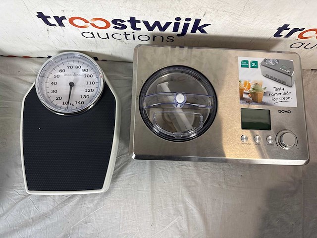 Domo do9201i ijsmachine - ijsmaker - zelf vriezend - 2l - rvs + medisana psd - analoge personenweegschaal - afbeelding 2 van  2