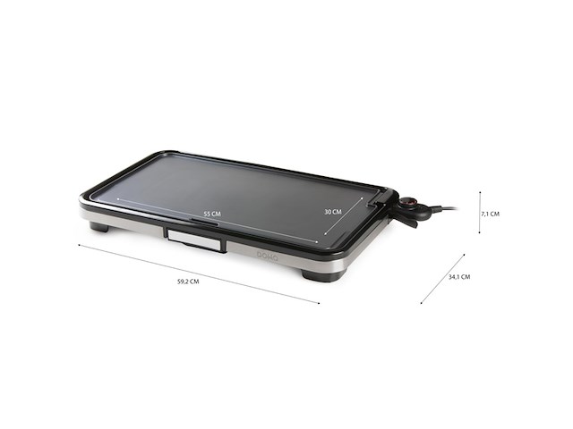 Domo do9263g plancha grill xxl 2200 w - afbeelding 3 van  5