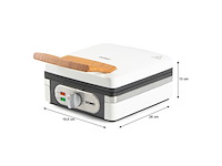 Domo do9274w wafelijzer xl 1400w powder white - afbeelding 1 van  4