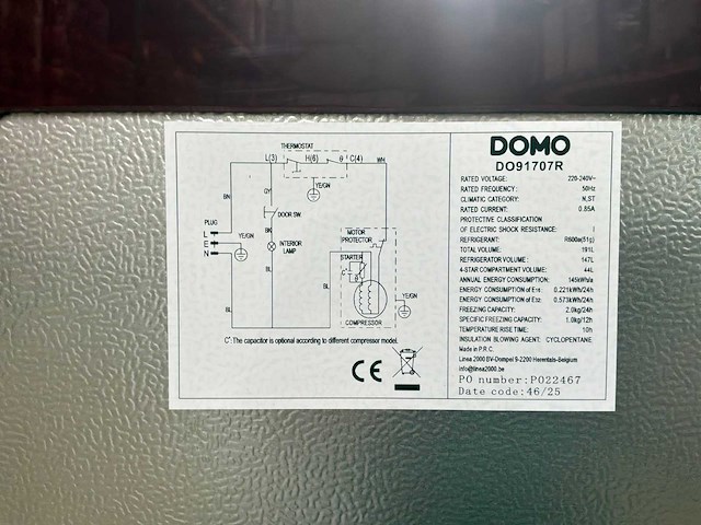 Domo koelkast retourgoed - afbeelding 5 van  6