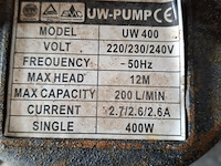 Dompel vuilwaterpomp uw400 - afbeelding 4 van  7