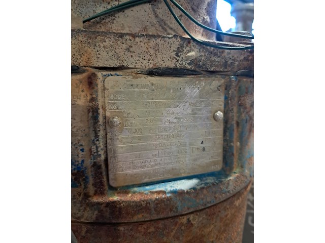 Dompelpomp bouw 160m³ 400v, tsurumi, ktz43.7-52, 2014 - afbeelding 7 van  16