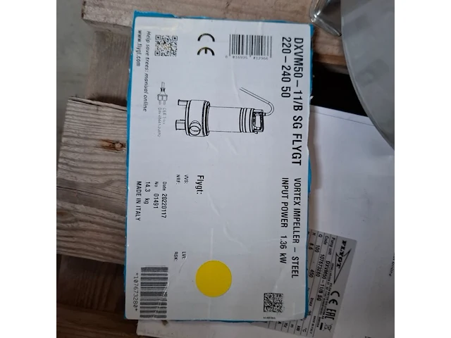 Dompelpomp flygt, dxvm50-11/b sg , bouwjaar 2022 - afbeelding 2 van  4